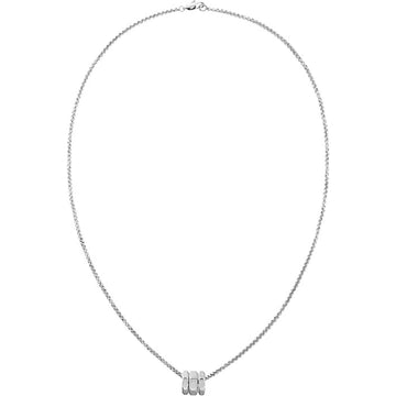 Κολιέ calvin klein 35000258 με αλυσίδα και κρεμαστό σε ασημένιο χρώμα.